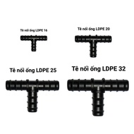 LDPE pipe connector 16, LDPE pipe connector 20, LDPE pipe connector 25, LDPE pipe connector 32