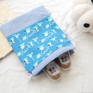 幼稚園幼兒園兩件組 室內鞋袋 衣物袋 束口袋 萬用袋 富士山款