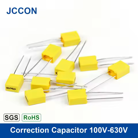 20Pcs Correction Capacitor Polypropylene Safety Plastic Film Capacitor 100V-630V 1nF ~ 470nF 102J 10