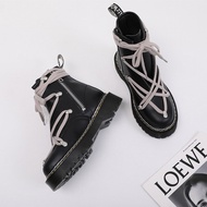 HOT ●◊ Dr. Martens Ankel Boots for Women Chunky Martin Boots Genuine Leather Ladies Fashion Platform Motorcycle Boots