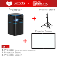 MONOZ NANO Projector 4K Ultra HD 8000 Lumens High HD Led Projector Mini Projector Wireless Smart Pro