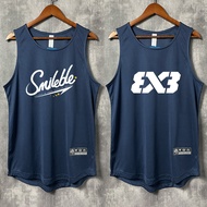 American Sports Basketball Vest Men Women Summer Fitness T-Shirt Sleeveless Ice Silk Thin Style Swea
