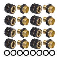 Treeling 8Lots Professional Brasses Quickly Connects Fittings Water Hoses Quickly Connectors Garden 