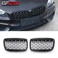 Bmw f10 diamond grill inner silver black frame