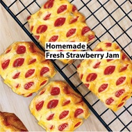 Strawberry Bar / Strawberry Lattice Pie / Bar Strawberi / Kekisi Strawberi / Danish Pastry / Fresh B