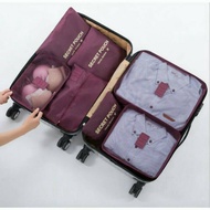 7 in 1 Travel SEASON Travel Bag in Bag Organizer 1 Set contains 6 Pcs