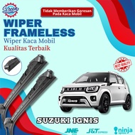 1 SET Car Wiper SUZUKI Ignis Frameless Soft Model Kiri & Right