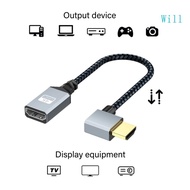 Will HDTV Male to Female Extension Cable for Gaming 3840x2160 Resolution 4K30Hz 60Hz