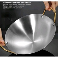 Korean Stainless Steel Frying Pan 28CM DIAMETER - Frying Pan Multifunctional frying pan/