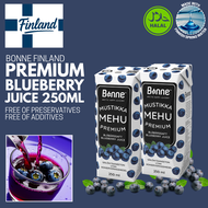 Bonne Finland Wild Bilberry Juice 250ml | Antioxidant On-The-Go Finnish Juice | No Preservatives No 