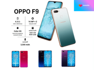 โทรศัพท์ราคาถูก OPPO F9 6.3นิ้ว 8GB RAM 256GB ROM โทรศัพท์มือถือ จอใหญ่ มือถือ New smartphone Android8.1 phone รองรับเกม Mobile phone full HD screen สมาร์ทโฟน มือถือราคาถูก