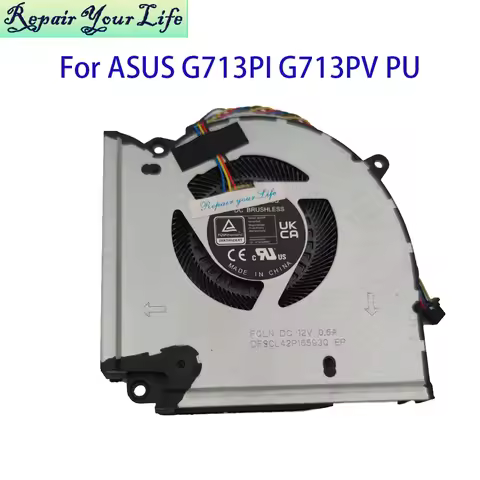 Notebook CPU GPU Cooling Fan For ASUS ROG Strix SCAR 17 G713PI G713PU G713PV 2023 13NR0C50P02011 13N