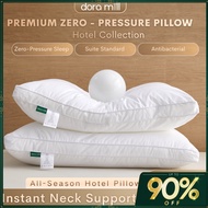 DORAMILL 5-Star Hotel Pillow Premium Soft Sleeping Bantal Hotel 1200g Fluffy Comfort #APT
