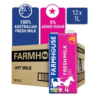 Farmhouse Uht Fresh Milk, 1Lx12