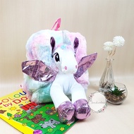 TAS RANSEL ANAK BULU BONEKA UNICORN 3D / KARAKTER UNICORN / TAS RANSEL LUCU / TAS ANAK