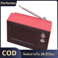 Miniature Television Mini Working TV for Dollhouse 1/12 Dollhouse Furniture Accessories for Kid Retr