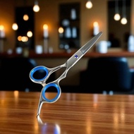 Oil Quenching Stainless Steel Straight Hair Scissors 4Cr13 - YC6 - Silver Blue