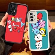 O-42 BT21 Casing for Samsung Galaxy A53 A52 A72 A52S A73 S25 Ultra 5G Black and White