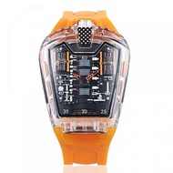 Richard รถสปอร์ต Bugatti 16 Creative Poison Mechanical Concept นาฬิกาหกสูบห้องเครื่องแข่งนาฬิกา