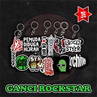 NEWEST ROCKSTAR KEYCHAIN COOL VIRAL ROCKSTAR ARCHIVE YOUTH DISTUGA HIJRAH 420 COOL NEWEST VIRAL
