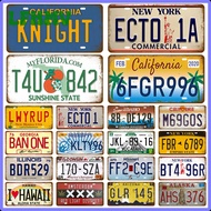 LFHMV US Car Brand New Number Plate Metal Sign Registration State Number Plaque America Decorative P