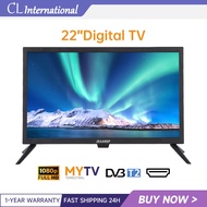 CL International Digital TV 22 Inch  Full HD LED Smart Box（DVB-T2 ）Built-in MYTV Full Channel TV HDM