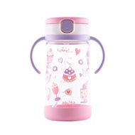 Mama000 Richell แก้วหลอดดูดกันสำลัก คว่ำไม่หก รุ่นใหม่มีซิลิโคนรองแก้ว รุ่นAQ- Aqulea (320 มล.) น่าร