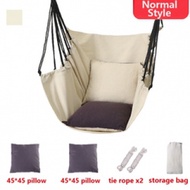 YASN Hangings Chair Canvas Hanging Patio home Swings Swing Hammock with Pillow Indoor gardens Hammoc