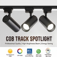 CANMEIJIA LED COB Track Light 12W-50W Adjustable Spotlight Black Warm Neutral Home Retail