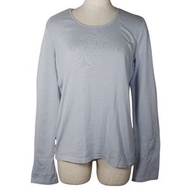 二手 CHANEL COCO Mark 針織衫 P25278V01765，棉質，法國製造，淺藍色，COCO Mark，女款。