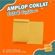 Amplop Coklat Custom Request Order Grosir