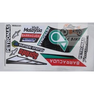 SRL115 LAGENDA 115 Z SRL115 FI PETRONAS BARRACUDA BODY STICKER STRIPE STRIKE