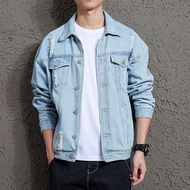 MEN FASHION DENIM JACKET CASUAL LEISURE WEAR
