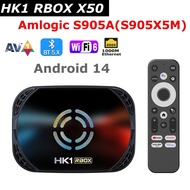 HK1 RBOX X50 TV Box Android 14 Amlogic S905A 4GB 128GB 1000M LAN Wifi6 4K BT Voice Control Active Co