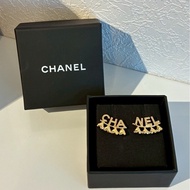 Chanel 字母下愛心耳環✨✨