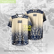 Fully Sublimated sabah BORNEOF Jersey Custom Name Malaysian Team Tshirt Men And Women Baju Jersey La