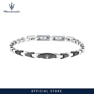 MASERATI Jewels 215mm Mens Stainless Steel Bracelet Black JM225AVD83 (Adjustable)