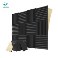 12PCS Self-Adhesive Acoustic Panels,1X12X12Inch Sound Proof Foam Panels,For Musical Studio,Game Room