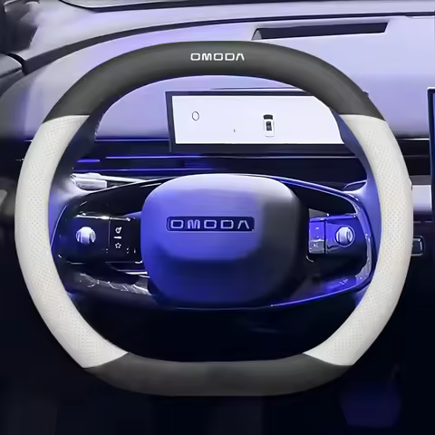 Leather Car Steering Wheel Cover For NEW Chery Omoda 4 C7 Omoda 7 2025 Non-slip Auto Steering Wheel