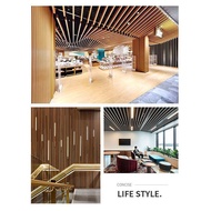 Manufacturer Supply Wood Grain Aluminum Square Tube Ceiling Square Pipe Square Tube U Channel Alumin