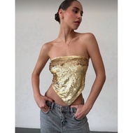 Strapless glitter dress