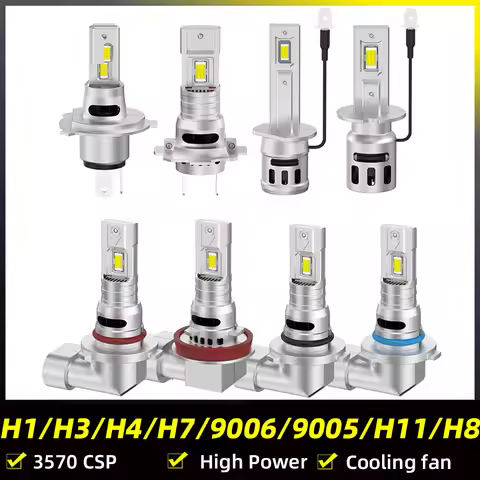 2X H7 H1 H3 H4 H11 H8 H9 9006 9005 HB3 HB4 LED Headlight Bulb Mini Wireless 70W 21000LM Car Headlamp