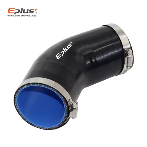EPLUS Universal Silicone Tubing Hose 45 Degrees Connector Car Intercooler Turbo Intake Pipe Silica G