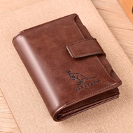 Mens Leather Wallet Contactless Card Blocking ID Protection