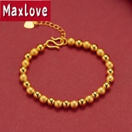 Emas 916 Original Lelong Malaysia Gold Bracelet Ladies Love Transfer Beads Bracelet Jewelry Gelang Tangan Perempuan Viral Murah Emas Bangkok Original Cop 916