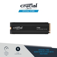 Crucial T700 2TB PCIe Gen5 NVMe M.2 SSD with heatsink (T700SSD5)