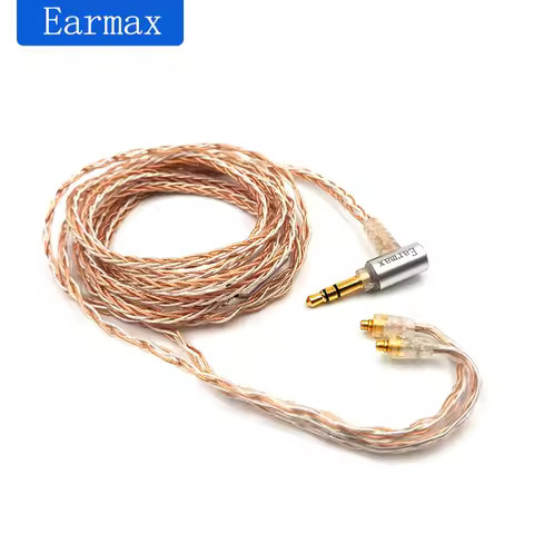 8 Core Silver Plated 2.5/3.5/4.4mm Balanced Cable To MMCX Connector Hifi Upgrade Cable For SE215 SE3