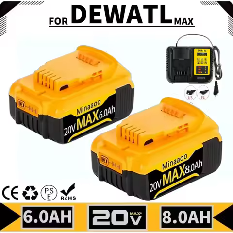 New Dewalt 20V 60V Max Battery 21700 Lithium-ion Battery Replacement Battery For Dewalt DCB609 DCF85