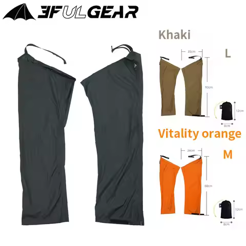 3F UL GEAR Outdoor Waterproof Leg Cover Approximately 79g with Adjustable Rain proof Wear resistant 