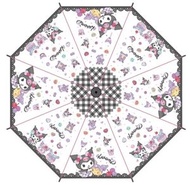 Sanrio - Kuromi 蕾絲圖案透明兒童直遮雨傘55cm (平行進口)